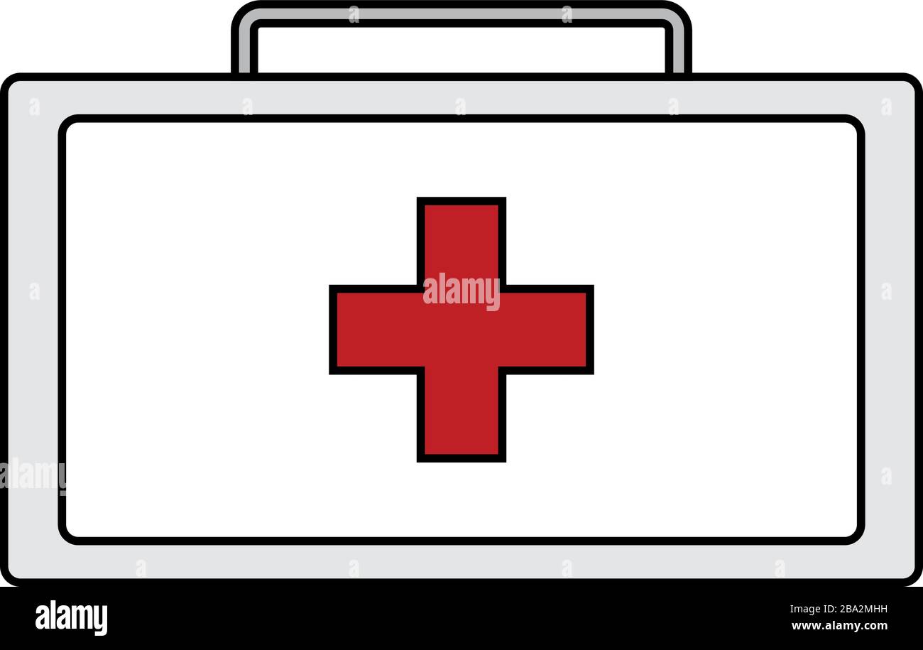 Isolated first aid kit icon Stock Vector
