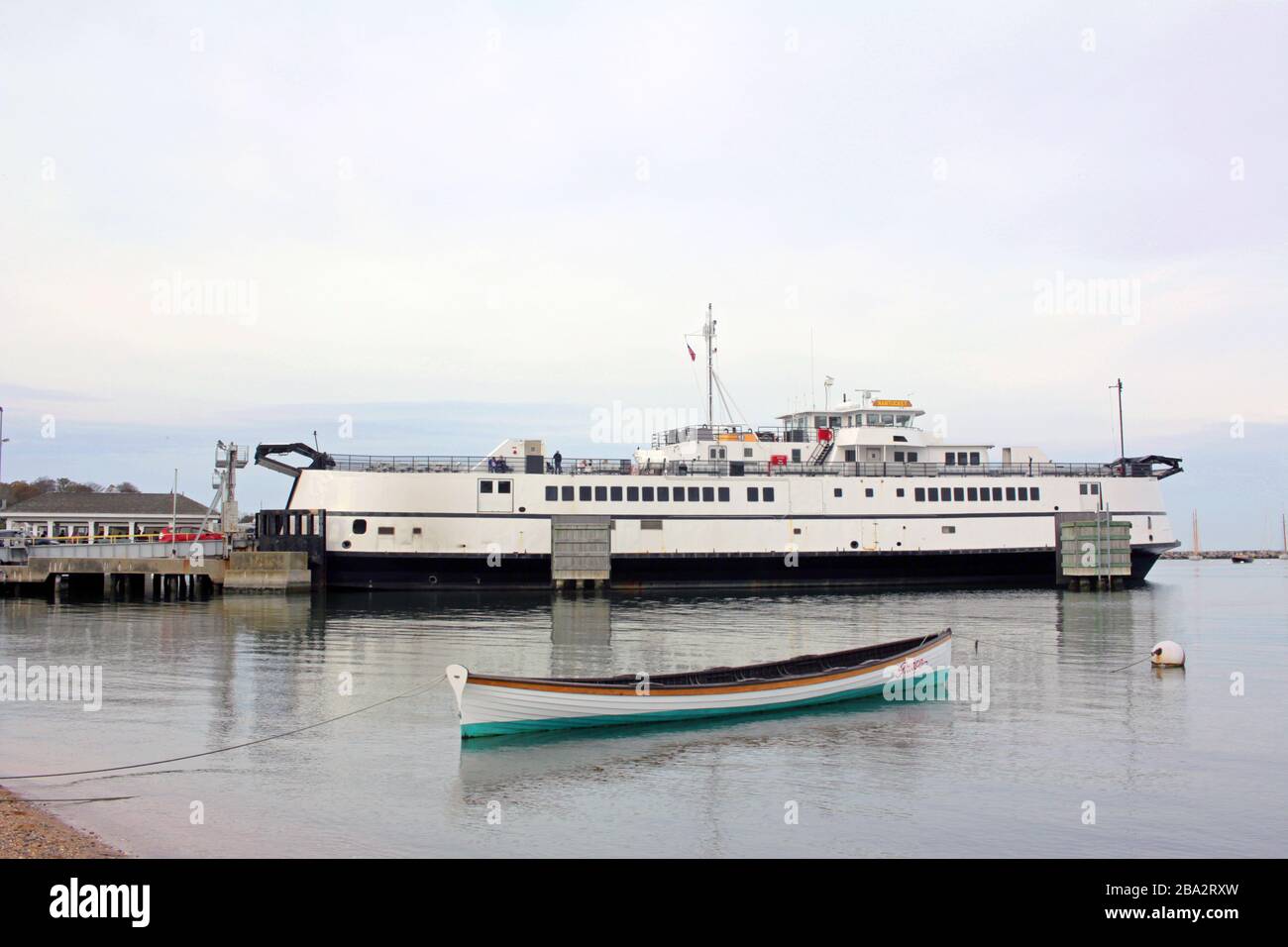 The Nantucket ferry, Vineyard Haven, Tisbury, Martha’s Vineyard, Massachusetts, USA Stock Photo