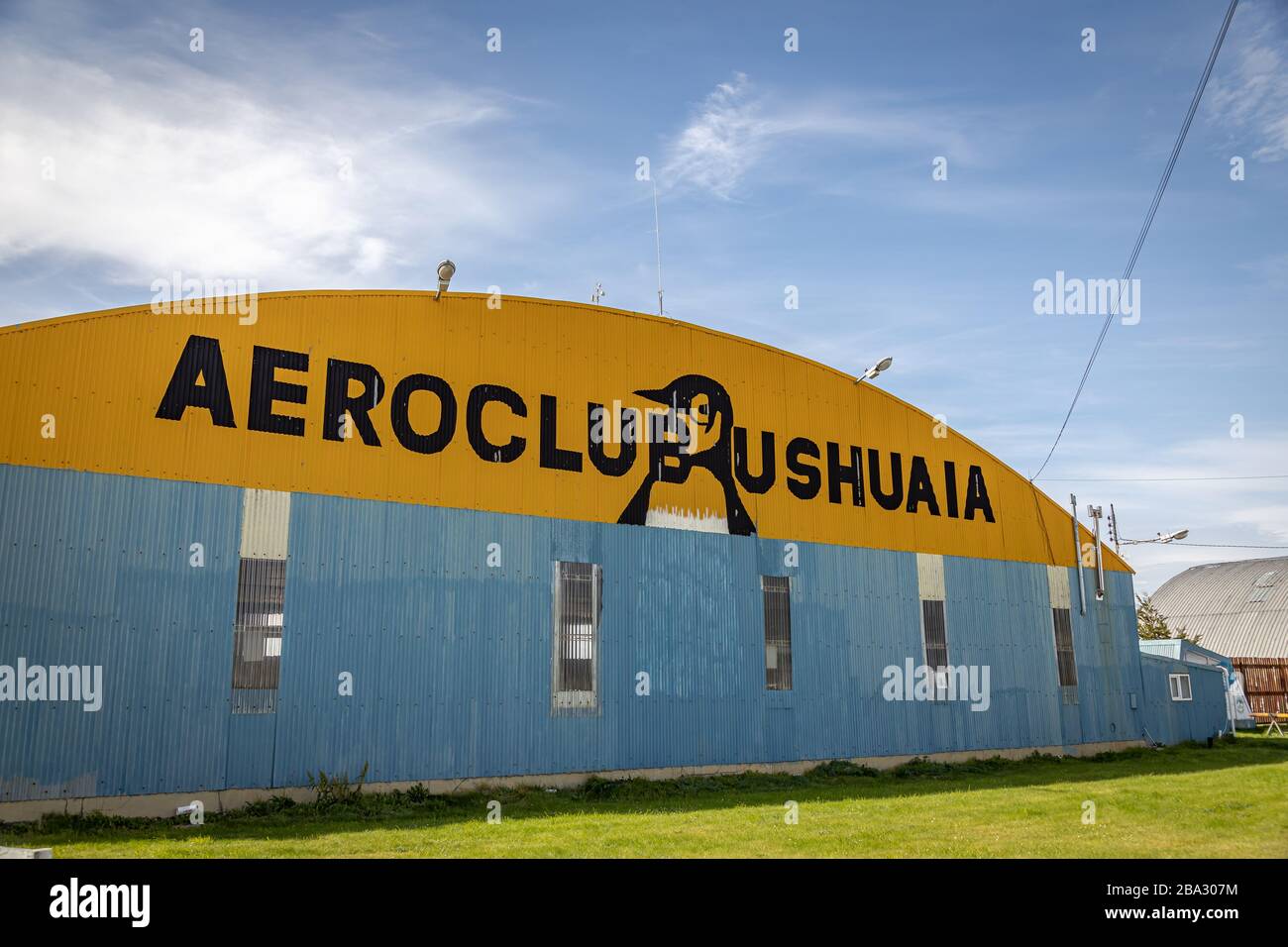 Aeroclub Ushuaia Stock Photo