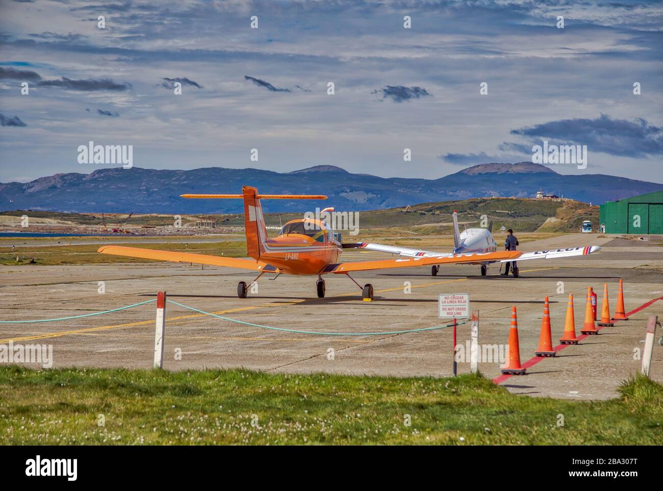 Aeroclub Ushuaia Stock Photo