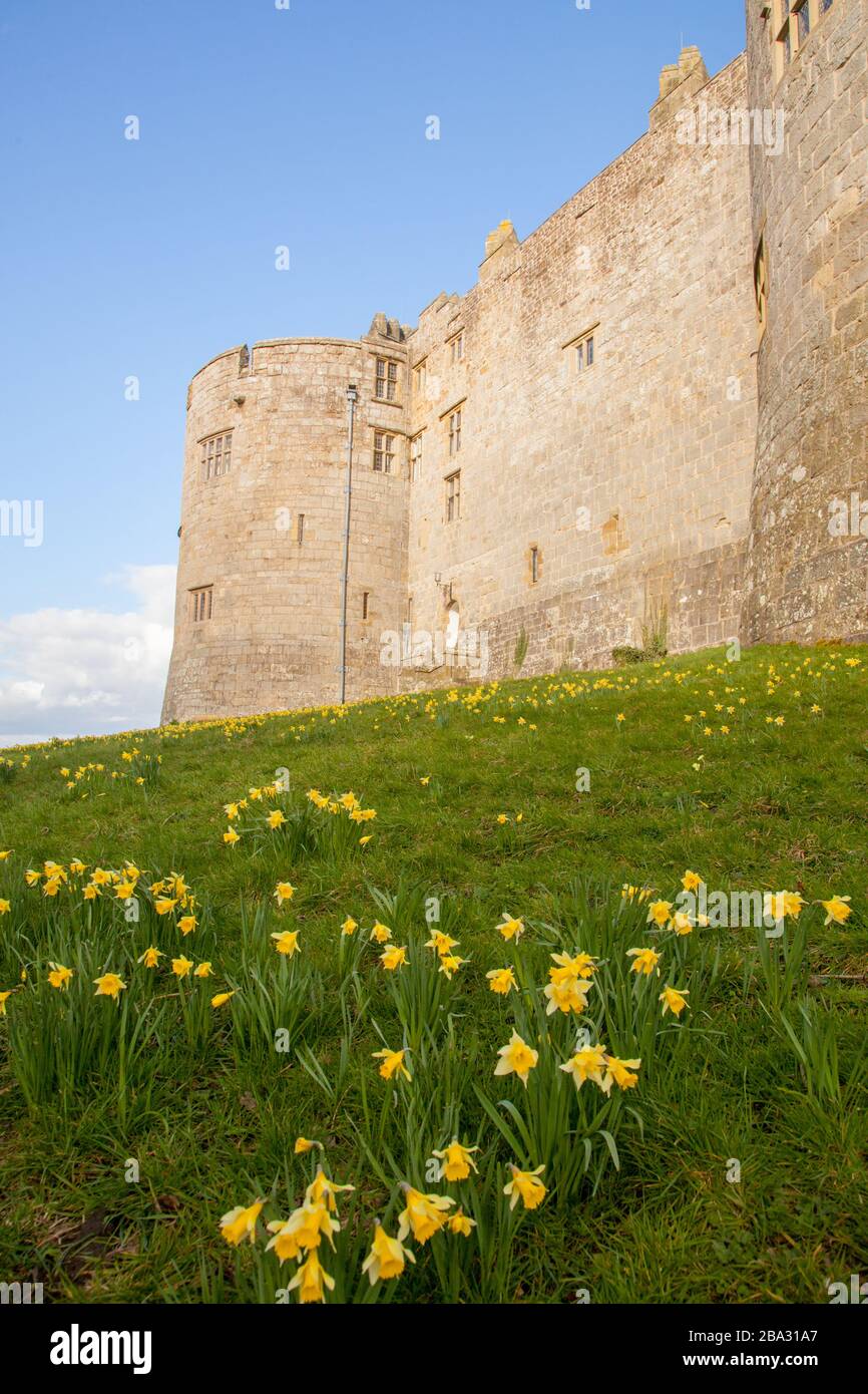 National Trust owned Chirk Castle a stately home on the English Welsh