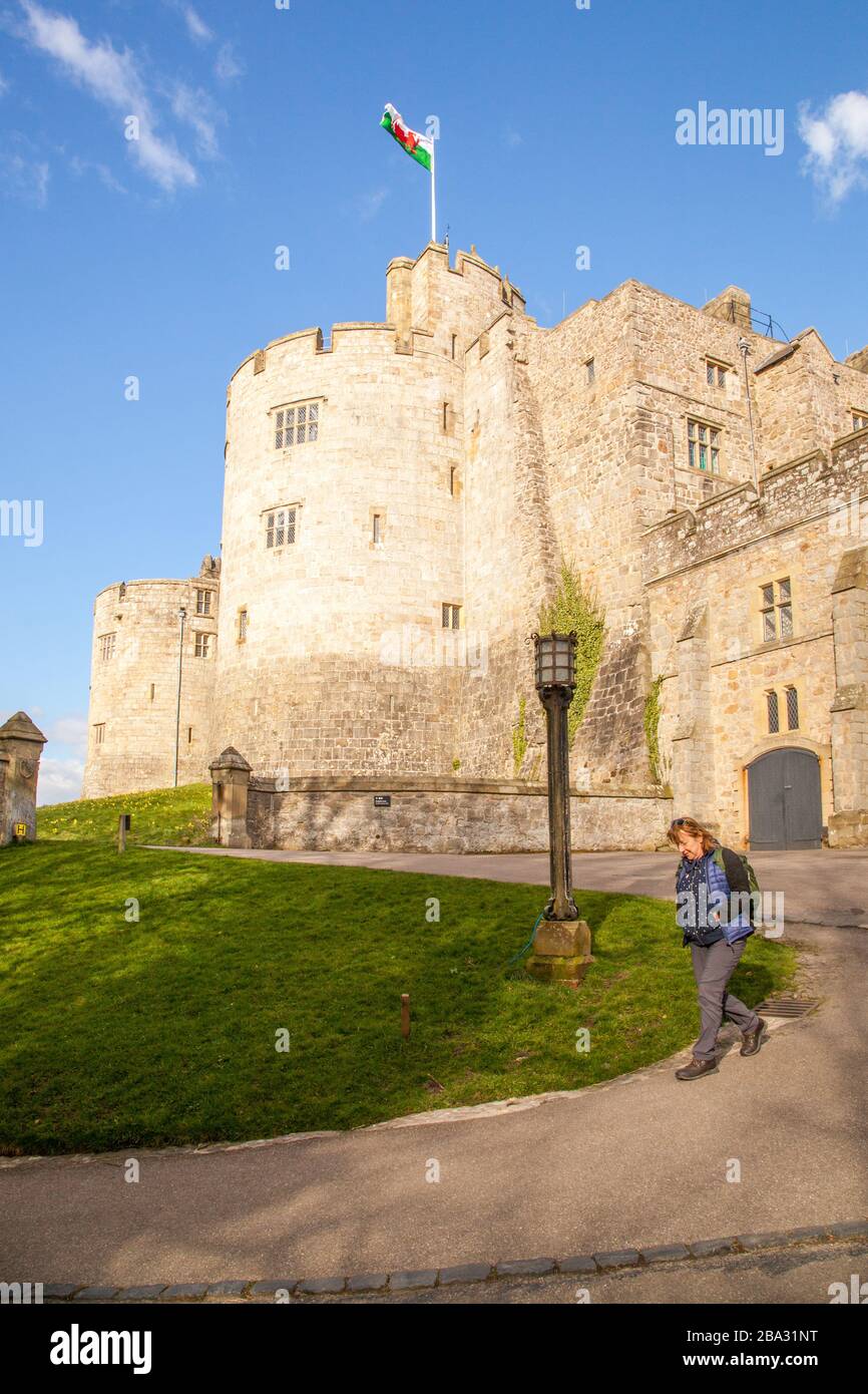 National Trust owned Chirk Castle a stately home on the English Welsh
