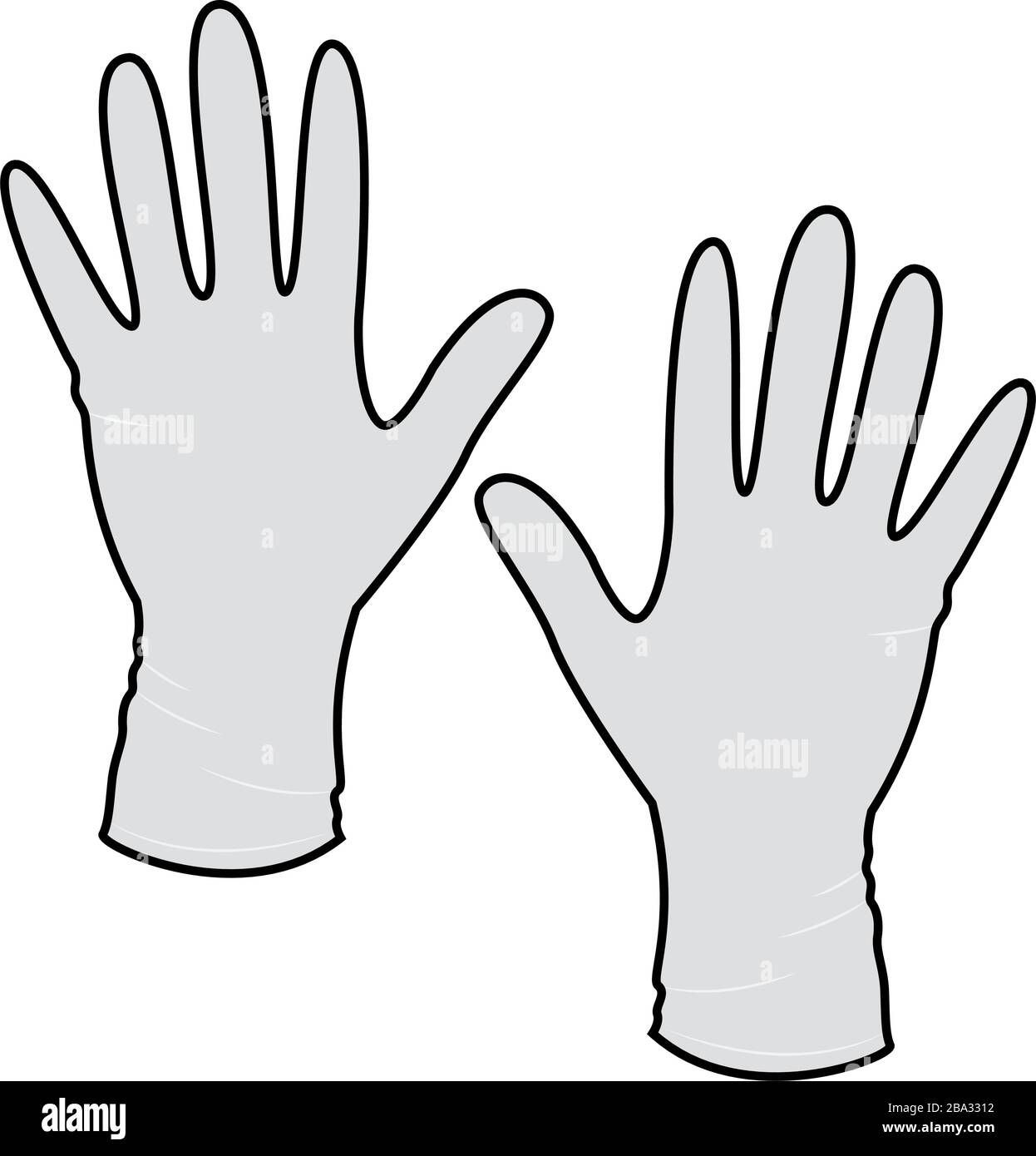 Isolated surgical gloves icon Stock Vector