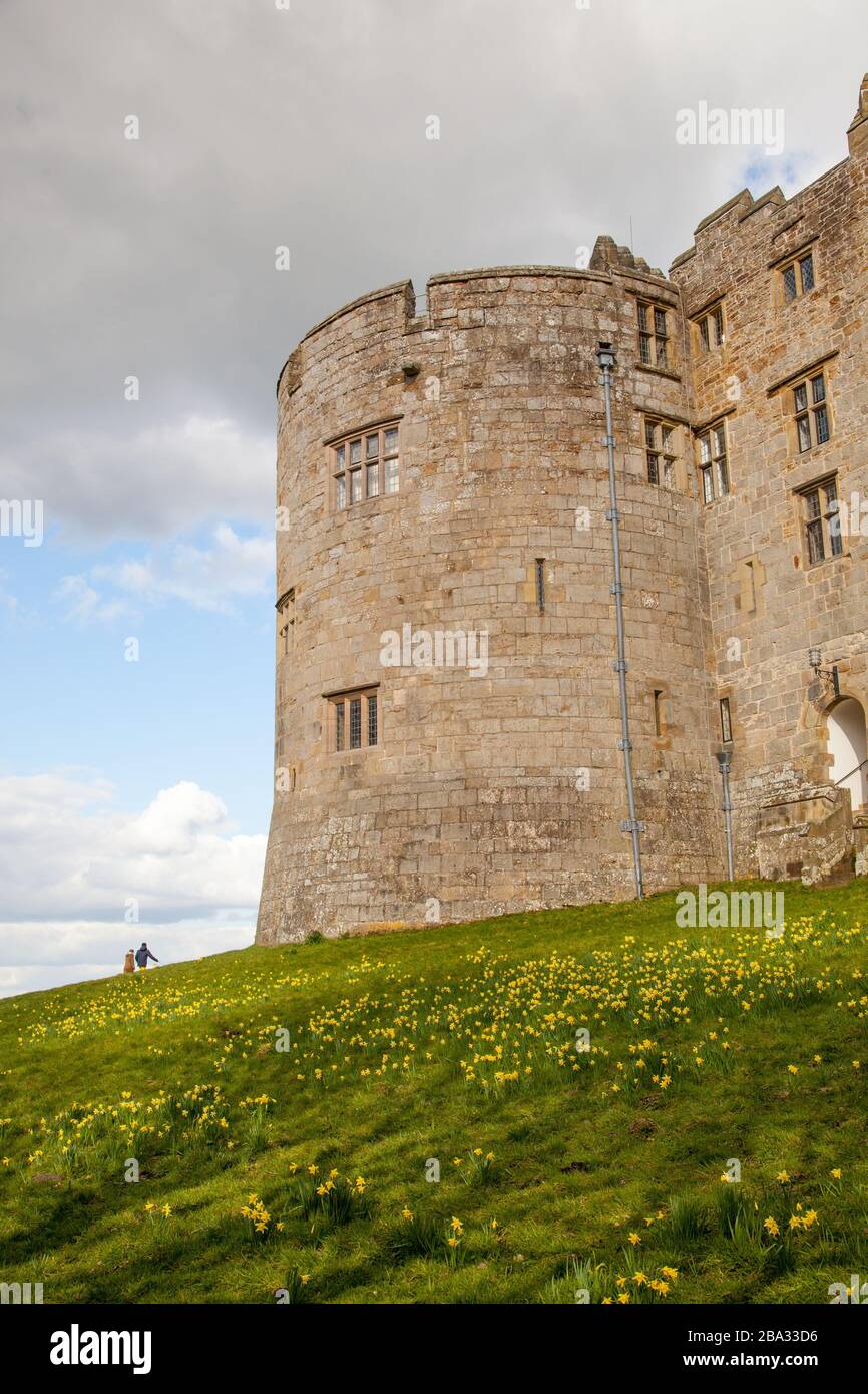 National Trust owned Chirk Castle a stately home on the English Welsh