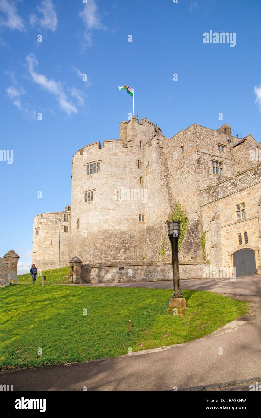 National Trust owned Chirk Castle a stately home on the English Welsh
