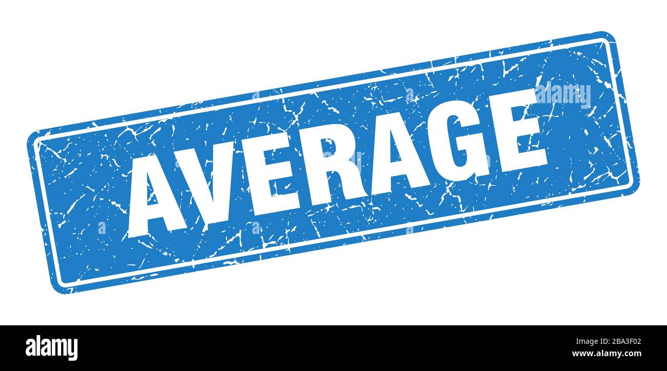 average stamp. average vintage blue label. Sign Stock Vector Image ...