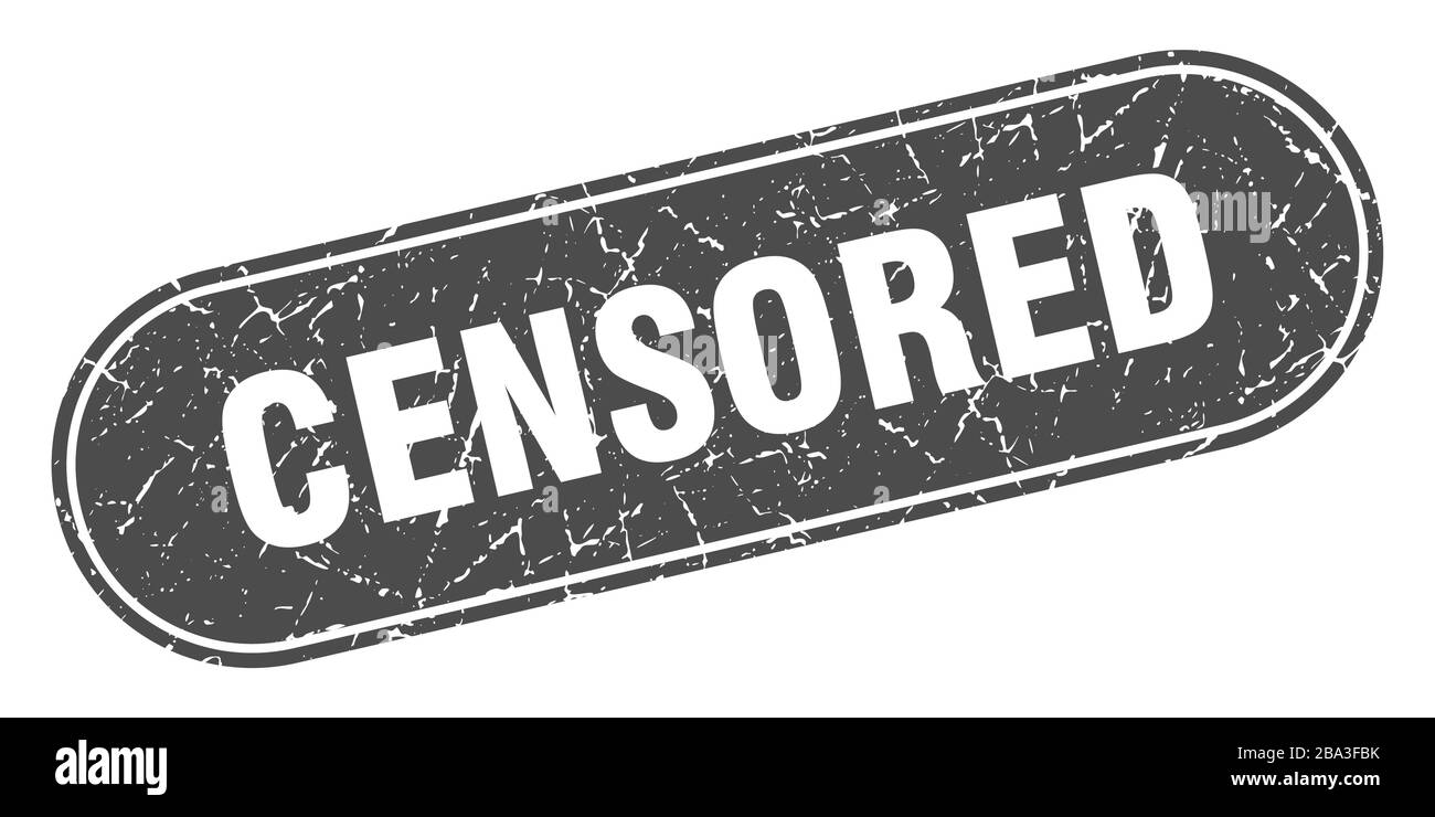 Censored Sign Censored Grunge Black Stamp Label Stock Vector Image Art Alamy