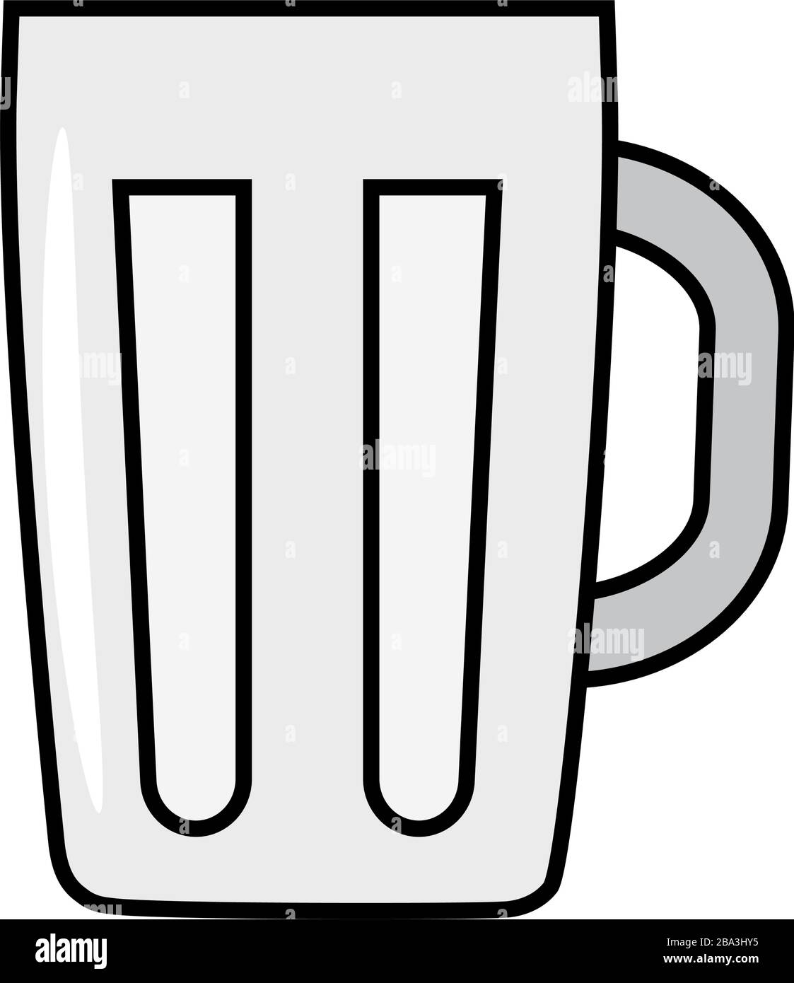 Isolated beer mug icon Stock Vector