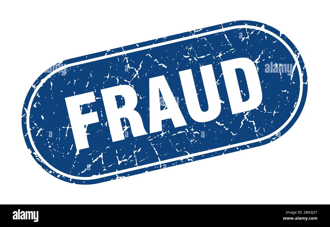 fraud sign. fraud grunge blue stamp. Label Stock Vector Image & Art - Alamy