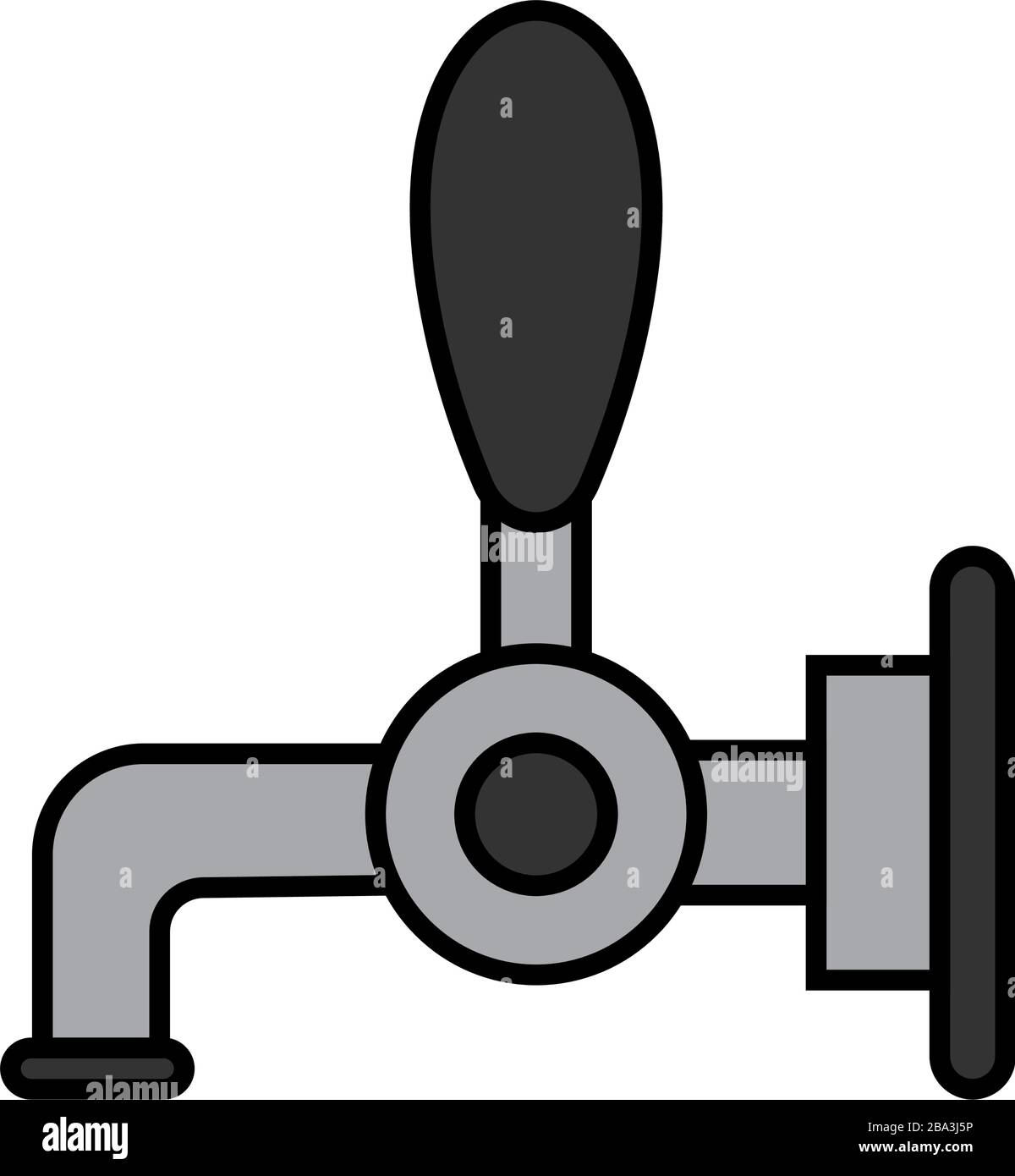 Isolated beer tap icon Stock Vector