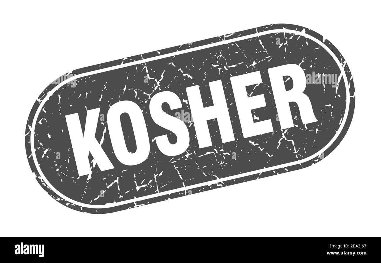 kosher sign. kosher grunge black stamp. Label Stock Vector Image & Art ...