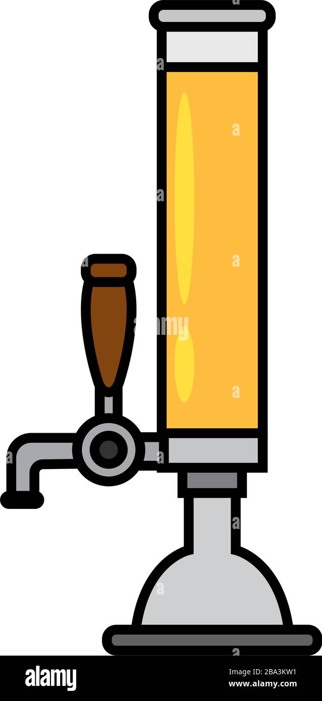 Isolated beer tap icon Stock Vector