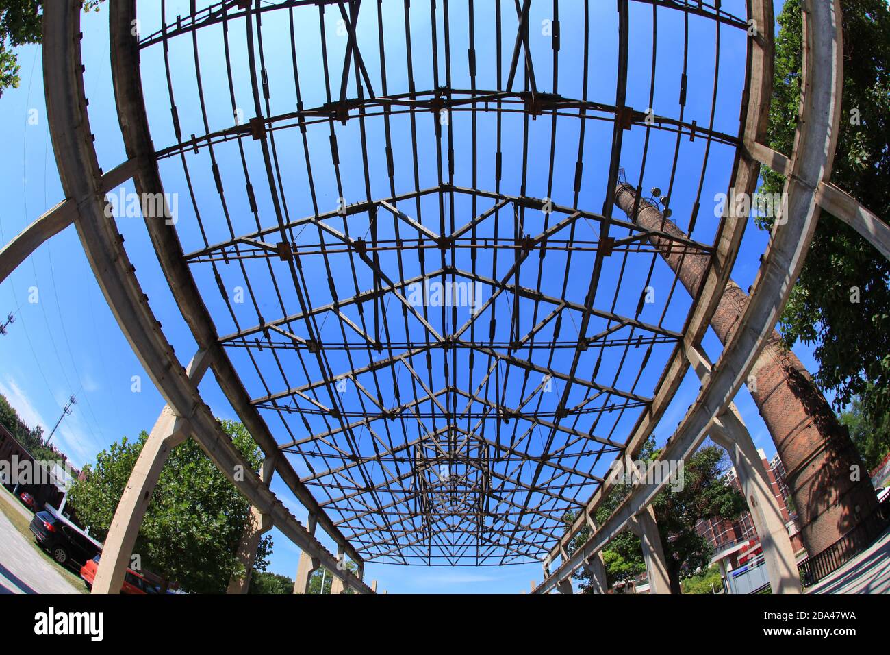 construction of steel structure, Construction site Stock Photo - Alamy