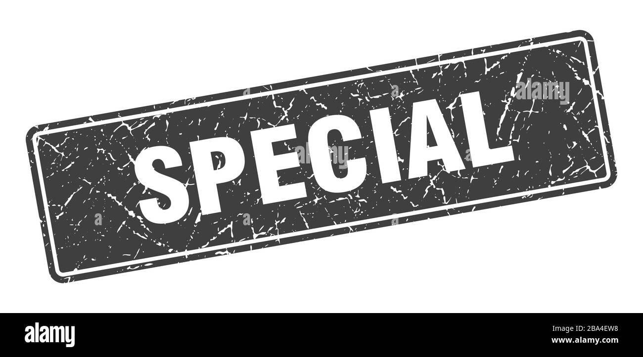 special stamp. special vintage gray label. Sign Stock Vector Image