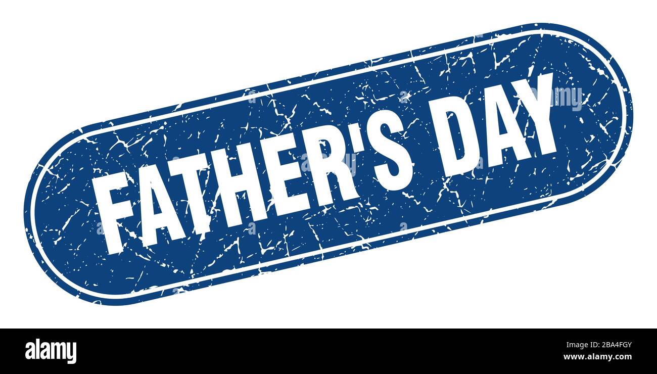 father's day sign. father's day grunge blue stamp. Label Stock Vector ...