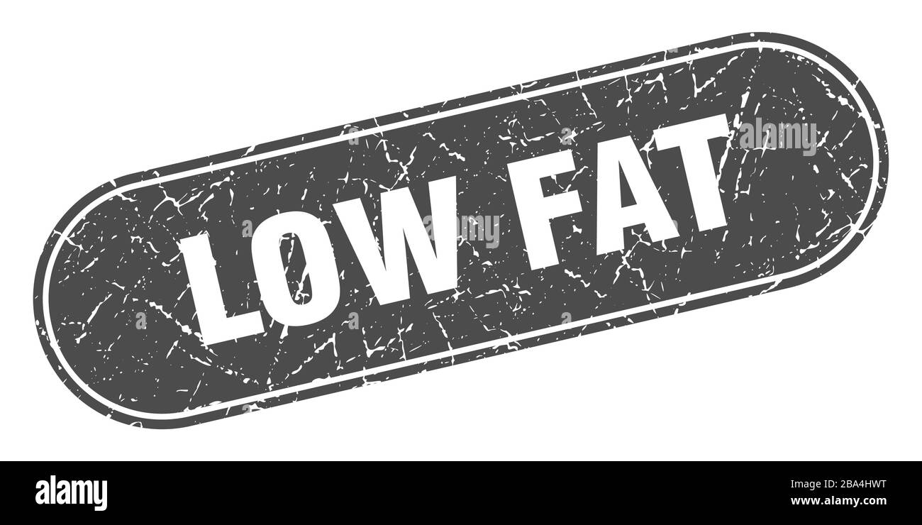 low fat sign. low fat grunge black stamp. Label Stock Vector