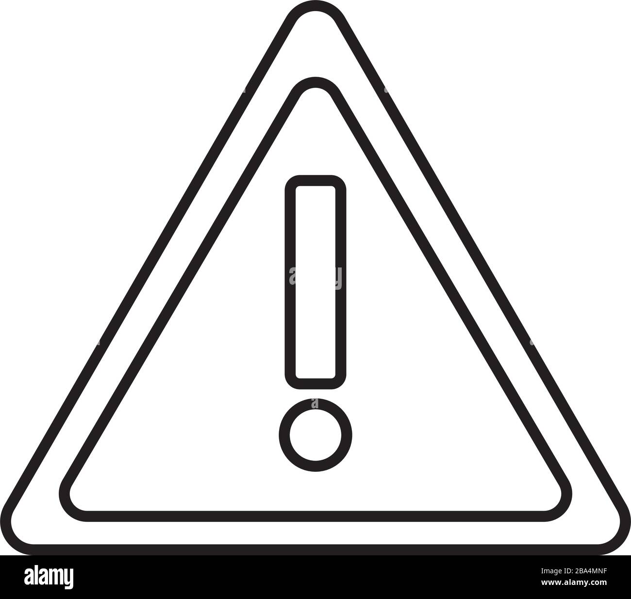 alert symbol line style icon Stock Vector Image & Art Alamy