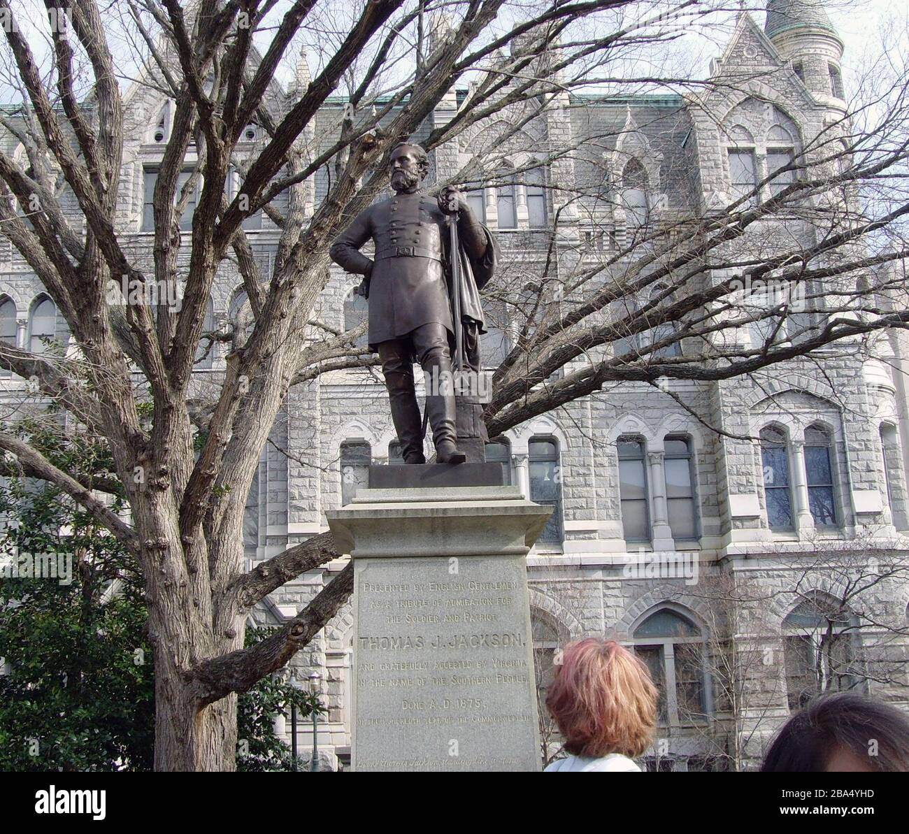 'English: Picture of the Thomas J. Jackson statue in Richmond, VA.; 17 April 2008 (original upload date); Transferred from en.wikipedia to Commons.; Neoangel9898 at English Wikipedia; ' Stock Photo