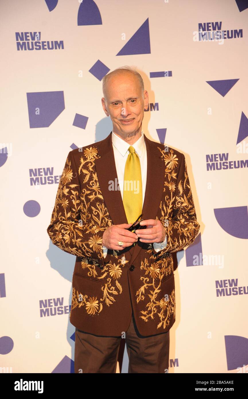 Filmmaker and writer John Waters at the New Museum gala 2019 at Cipriani's Wall Street in Manhattan, New York, photo by Nadja Sayej Stock Photo