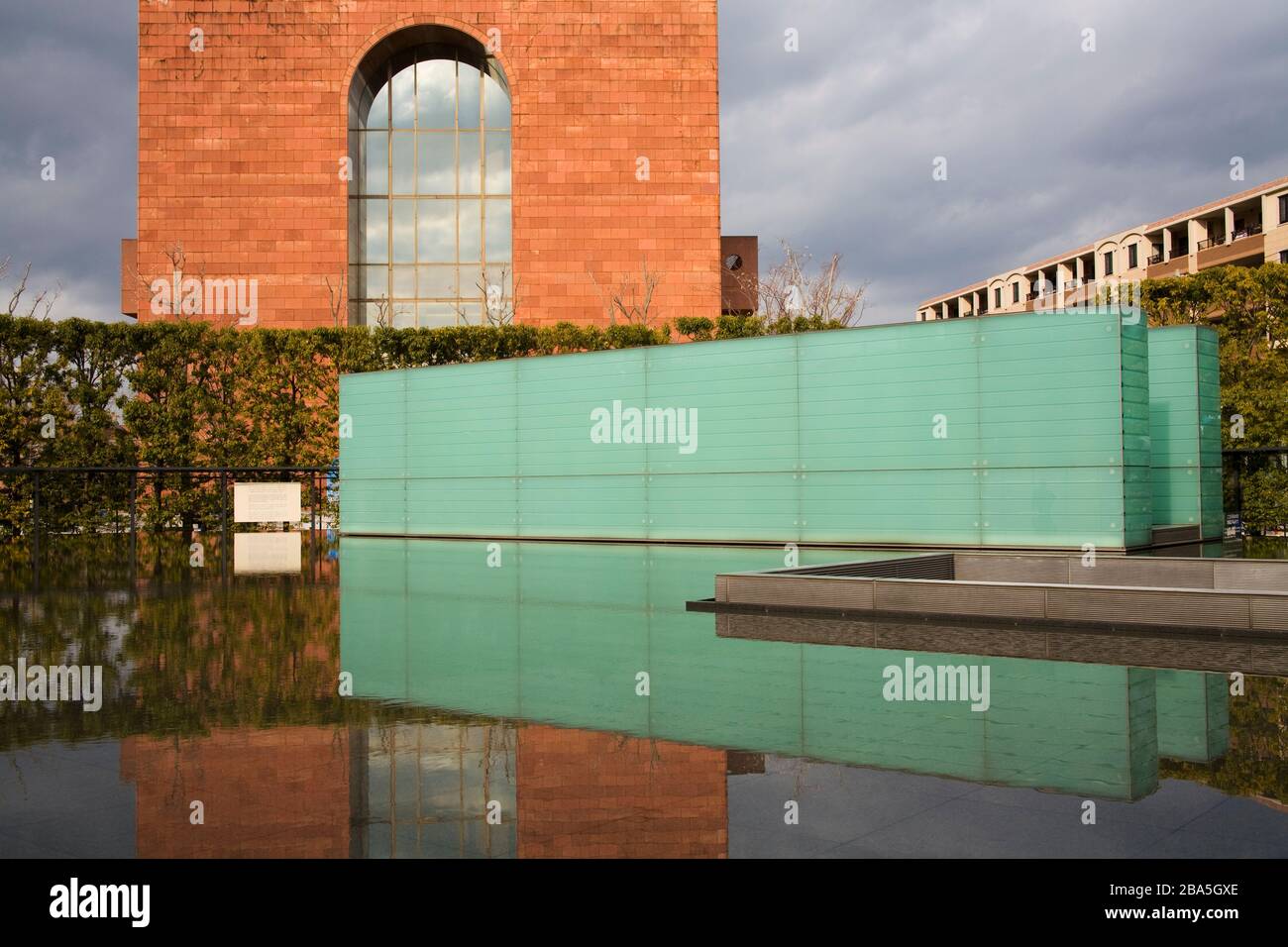 Japanese Reflection Pool Reflecting Pool at Nagasaki Atomic Bomb Museum, Kyushu Region, Japan ...