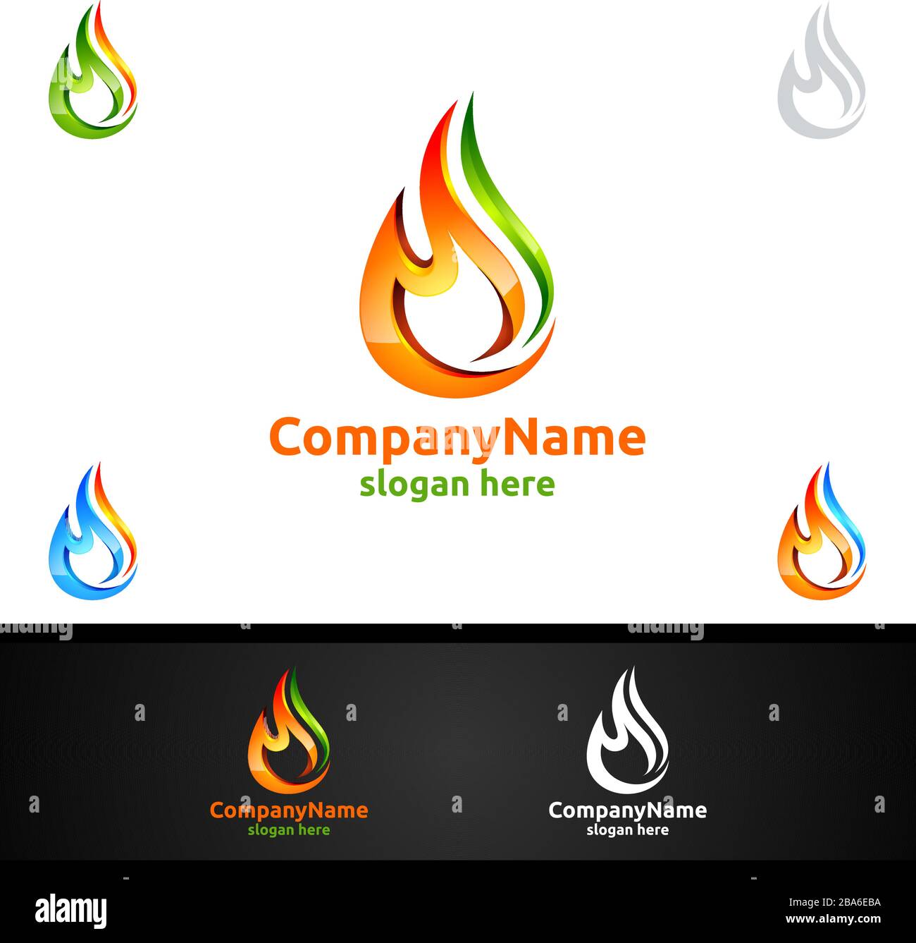 Fire Flame Element Vector Logo Design Stock Vector Image & Art - Alamy