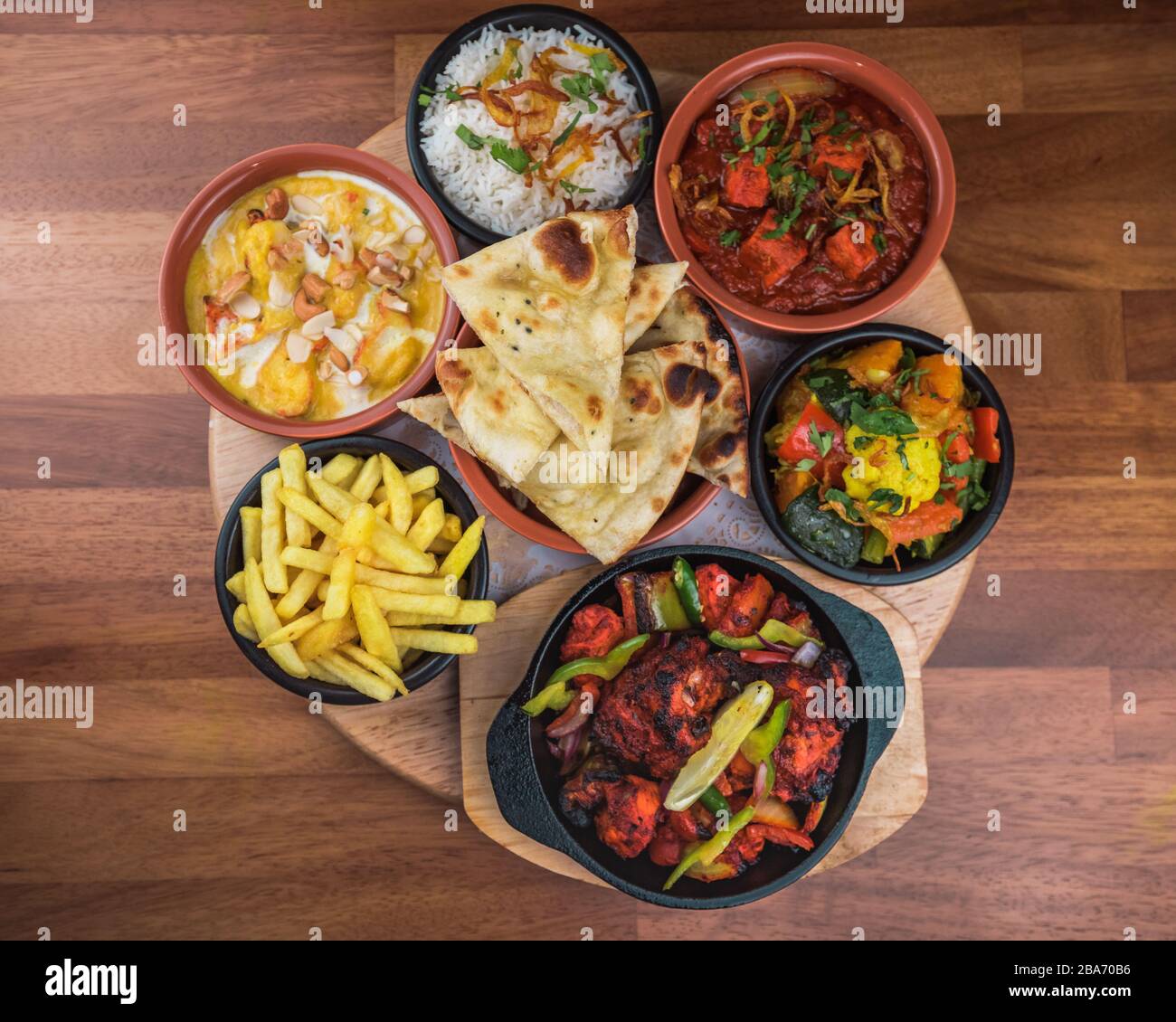 Indian style tapas curry selection which made with chicken, lamb