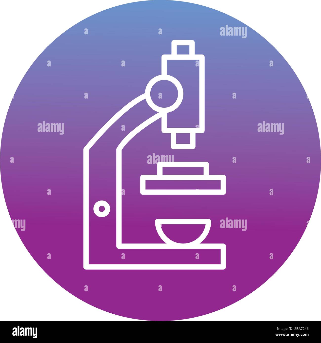 microscope laboratory block style icon Stock Vector Image & Art - Alamy