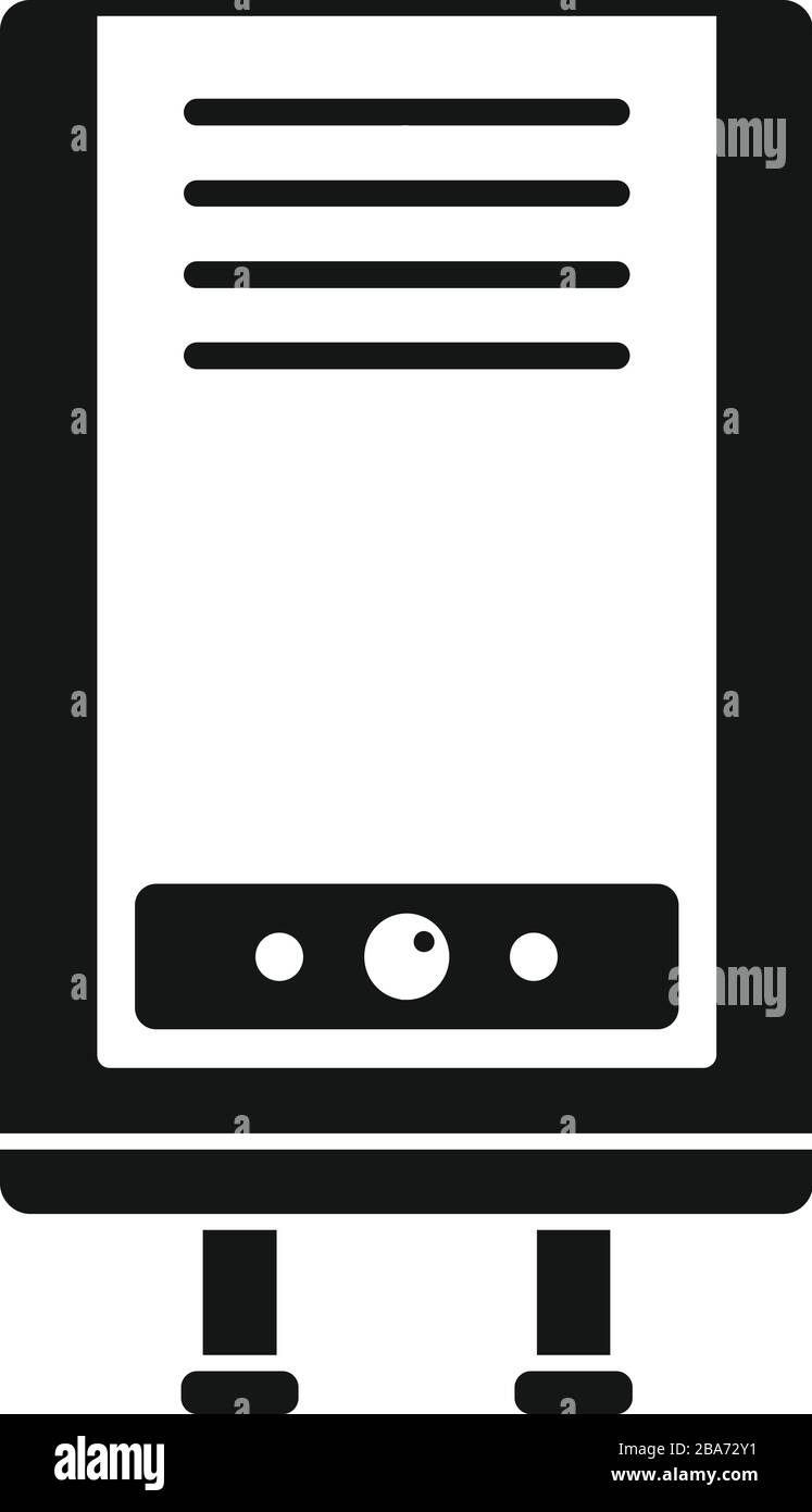 Thermal boiler icon. Simple illustration of thermal boiler vector icon ...