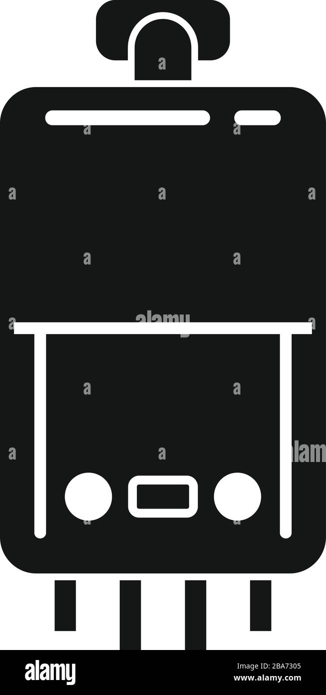 Domestic boiler icon. Simple illustration of domestic boiler vector ...
