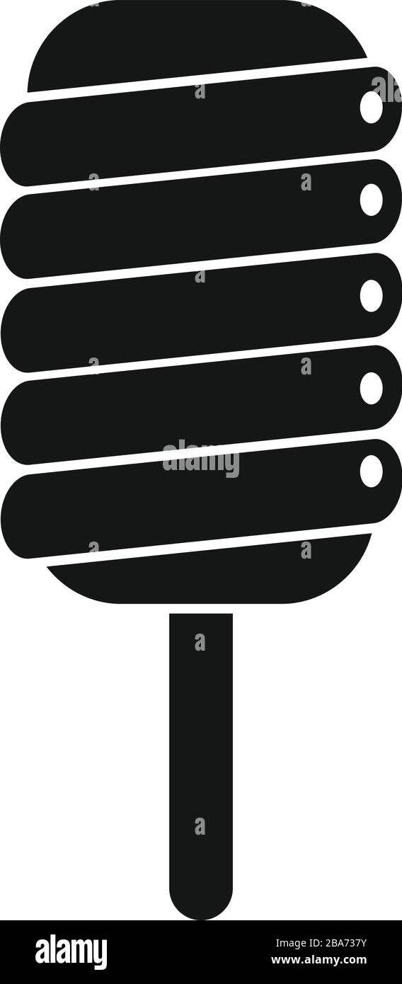 Sweet popsicle icon. Simple illustration of sweet popsicle vector icon ...