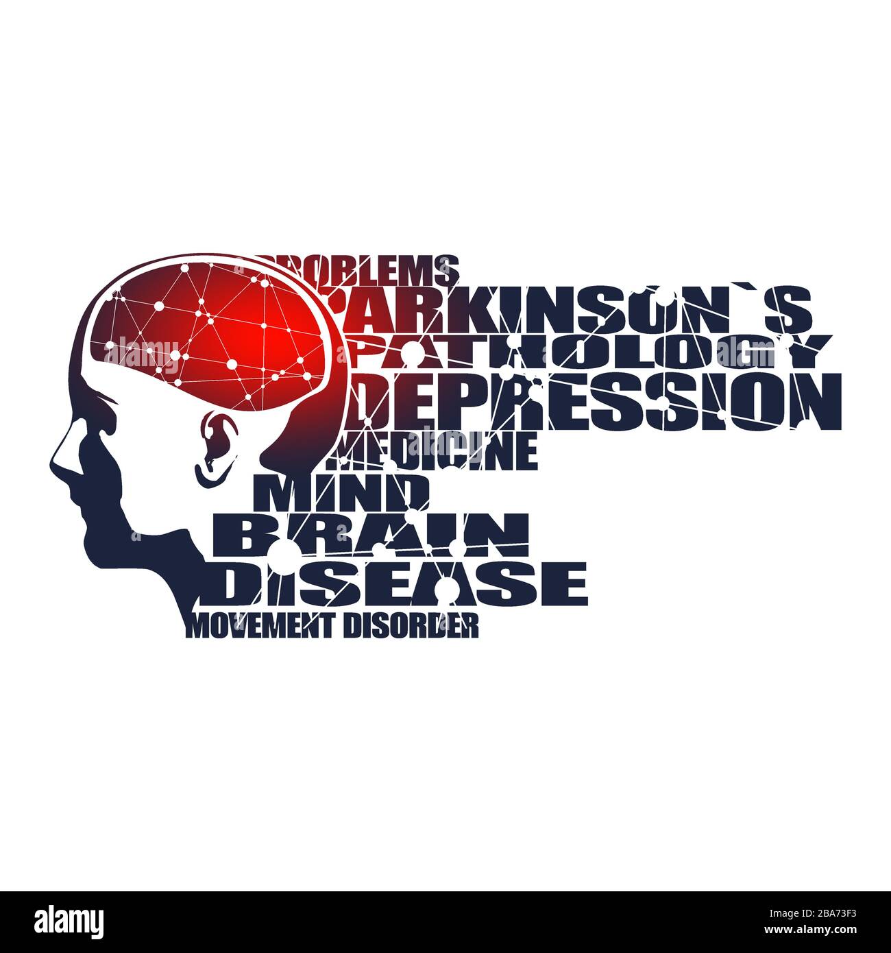 Illustration of a woman head with brain Stock Vector Image & Art - Alamy