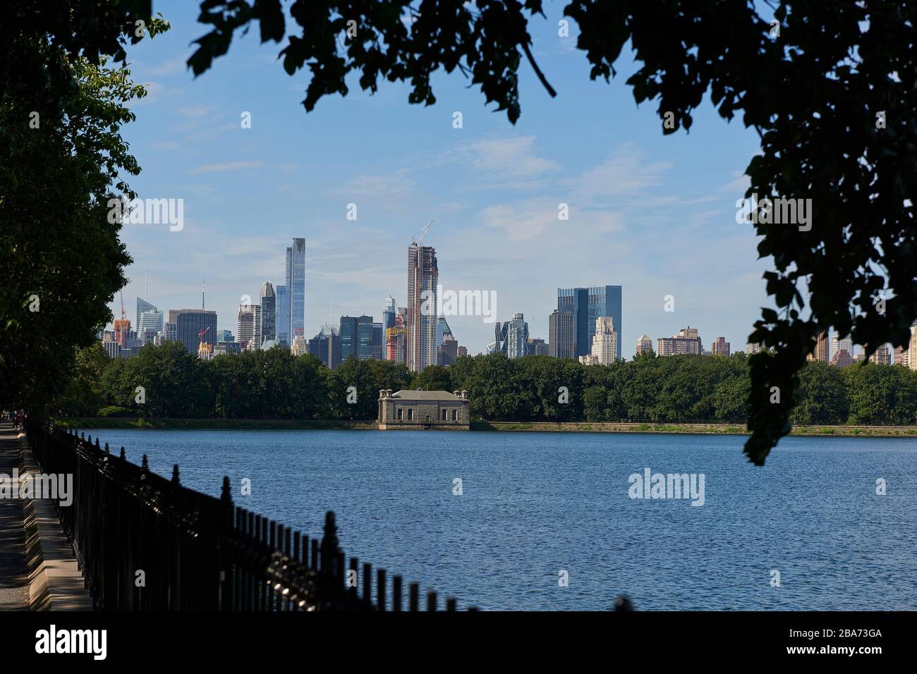 Central park with New York city in the background Stock Photo - Alamy