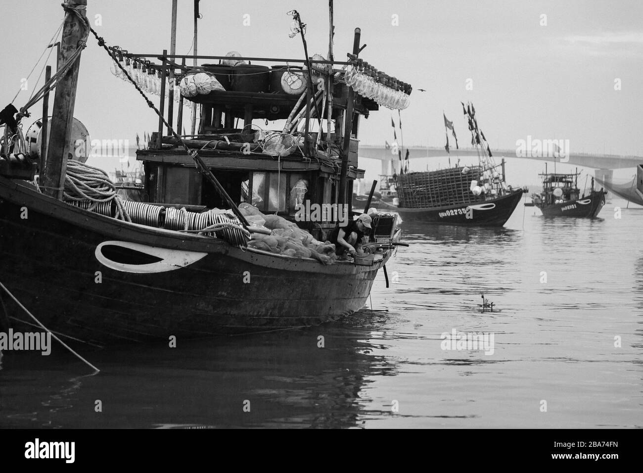 Thu Bon River, Vietnam Stock Photo Alamy