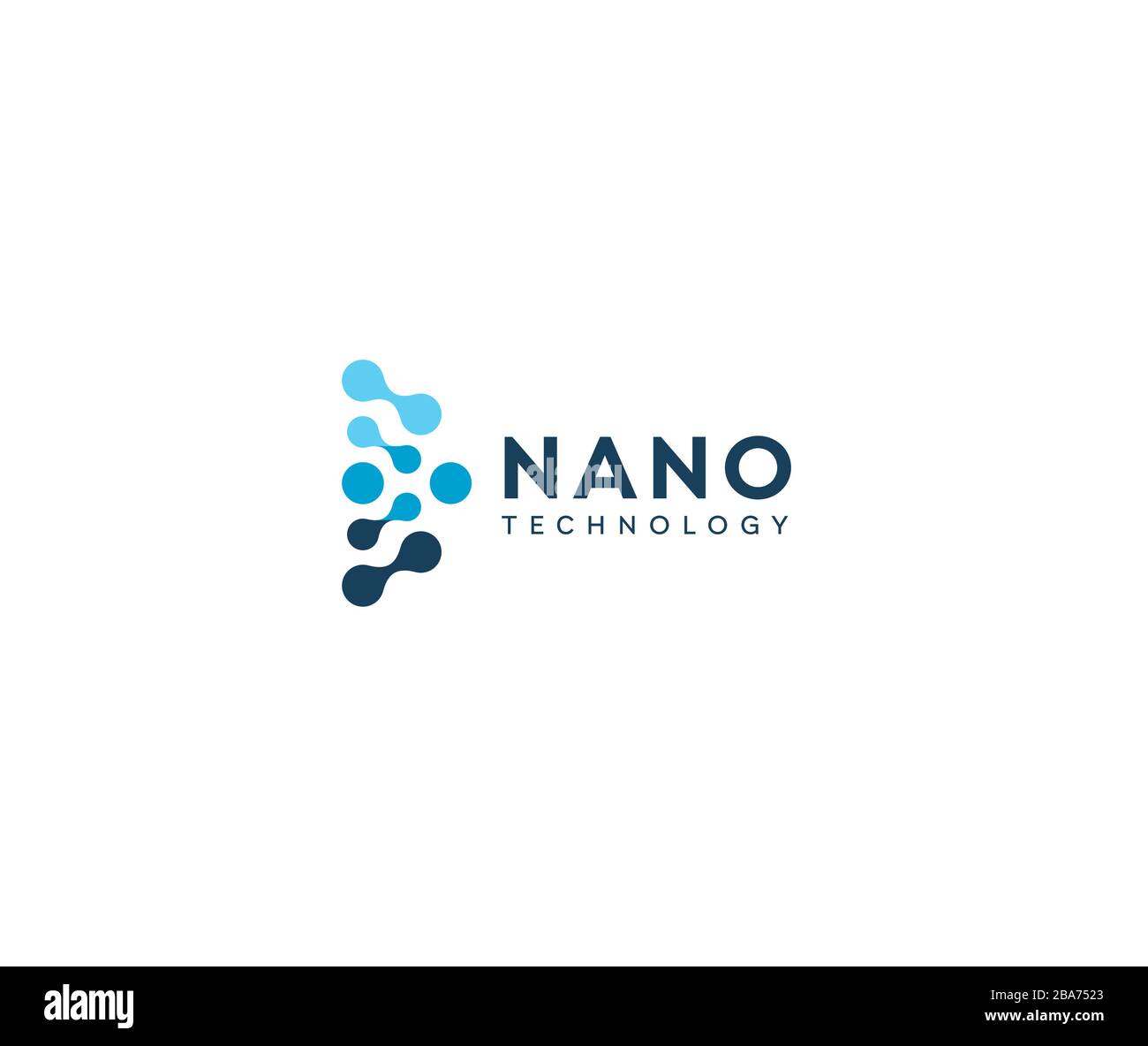 Nanotech Logo Nano Logo Nanotechnology Template Design Logo Stock