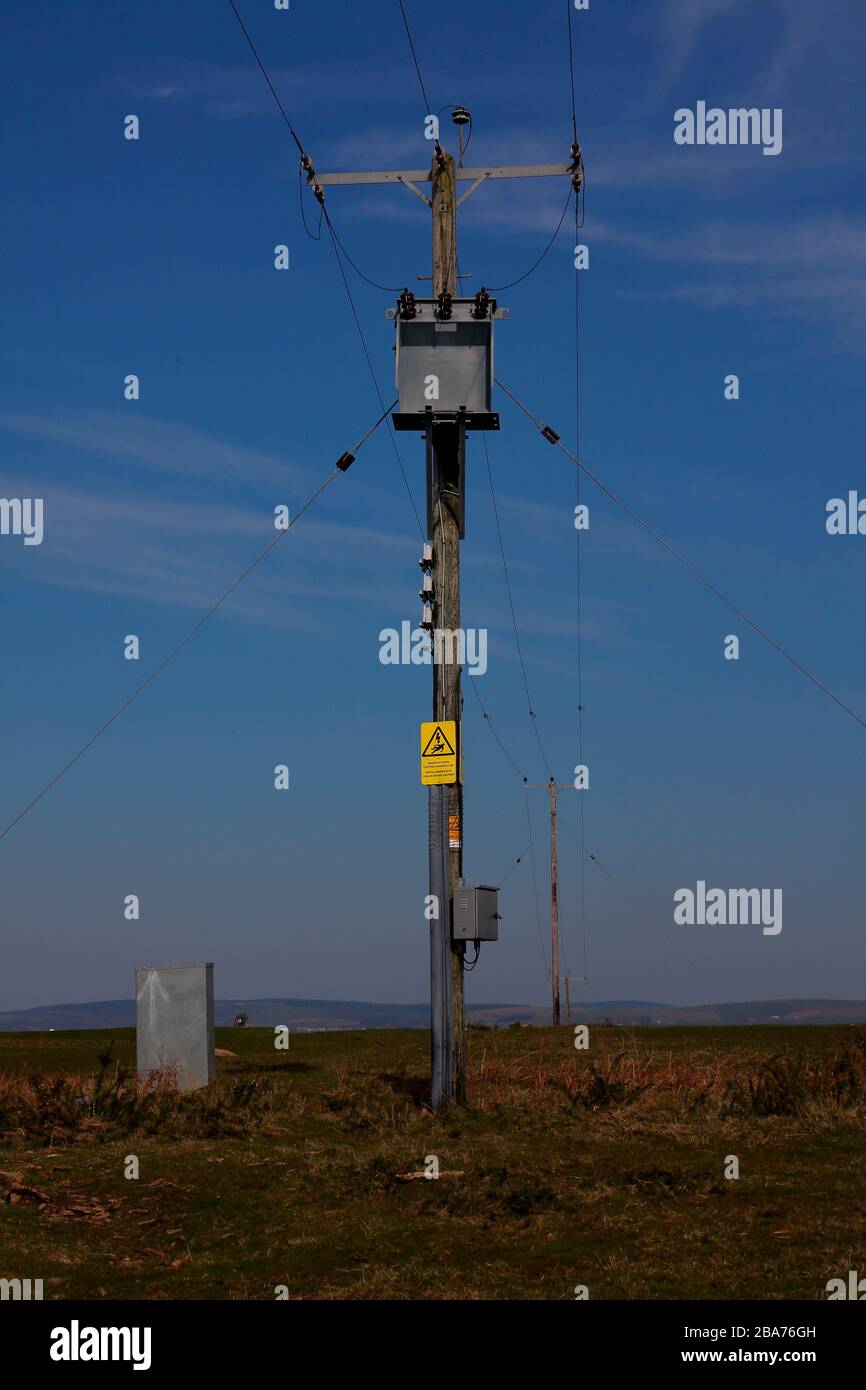 Electric Power Pole Transformer High Resolution Stock Photography and ...