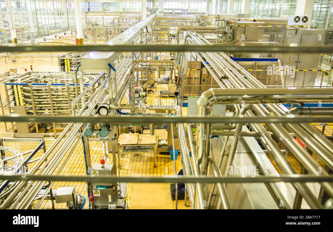 Dairy production and equipment Stock Photo Alamy