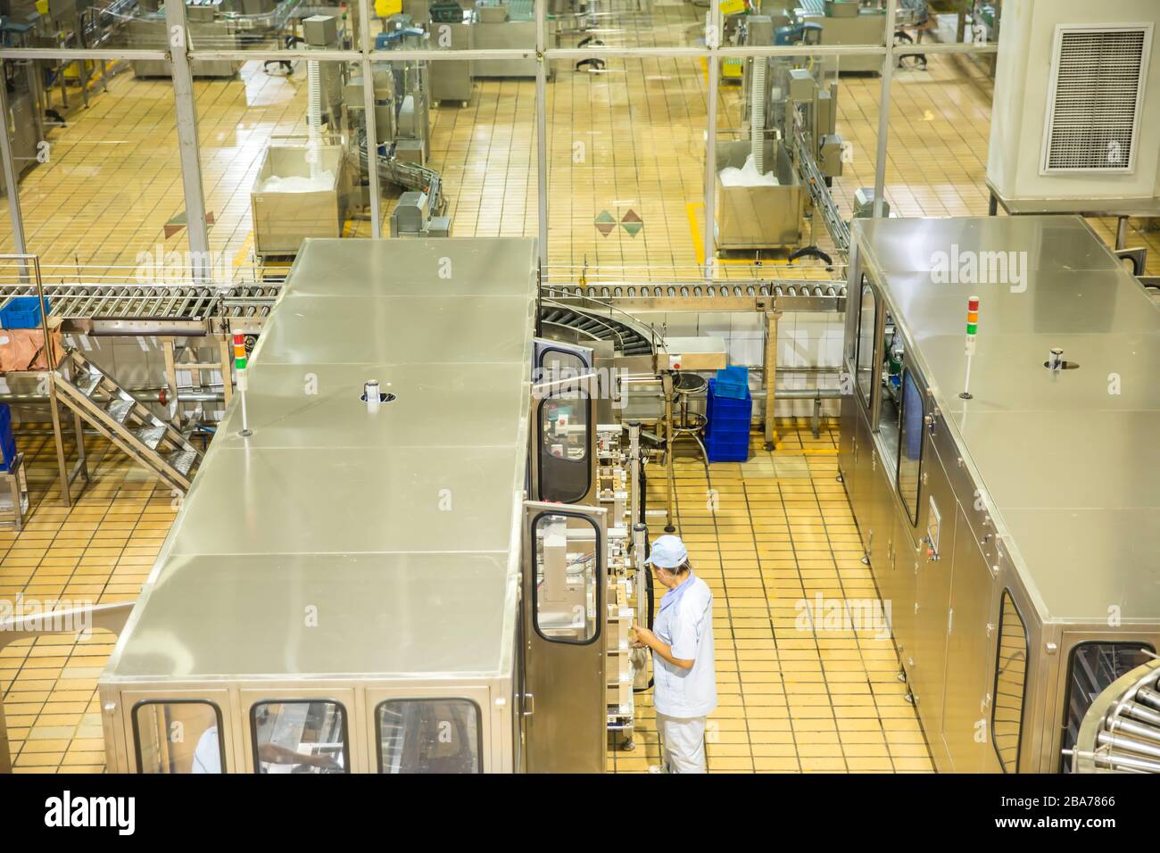 Dairy production and equipment Stock Photo Alamy