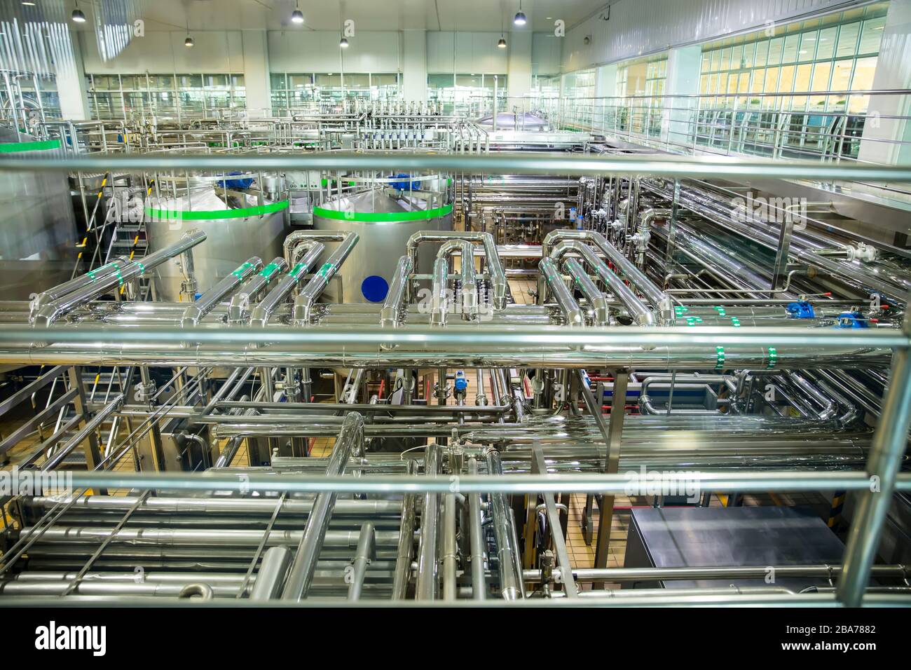 Dairy production and equipment Stock Photo Alamy