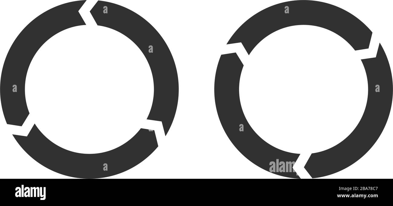 Vector circle arrows for infographic. Template for diagram, graph