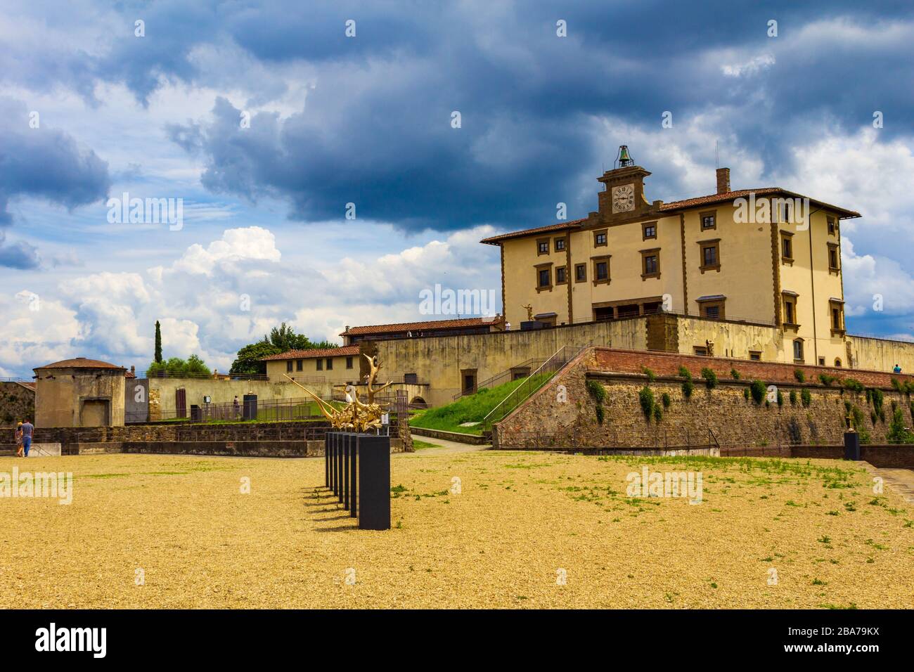 Bronze and wax works sculpture exhibition on display at the Forte di