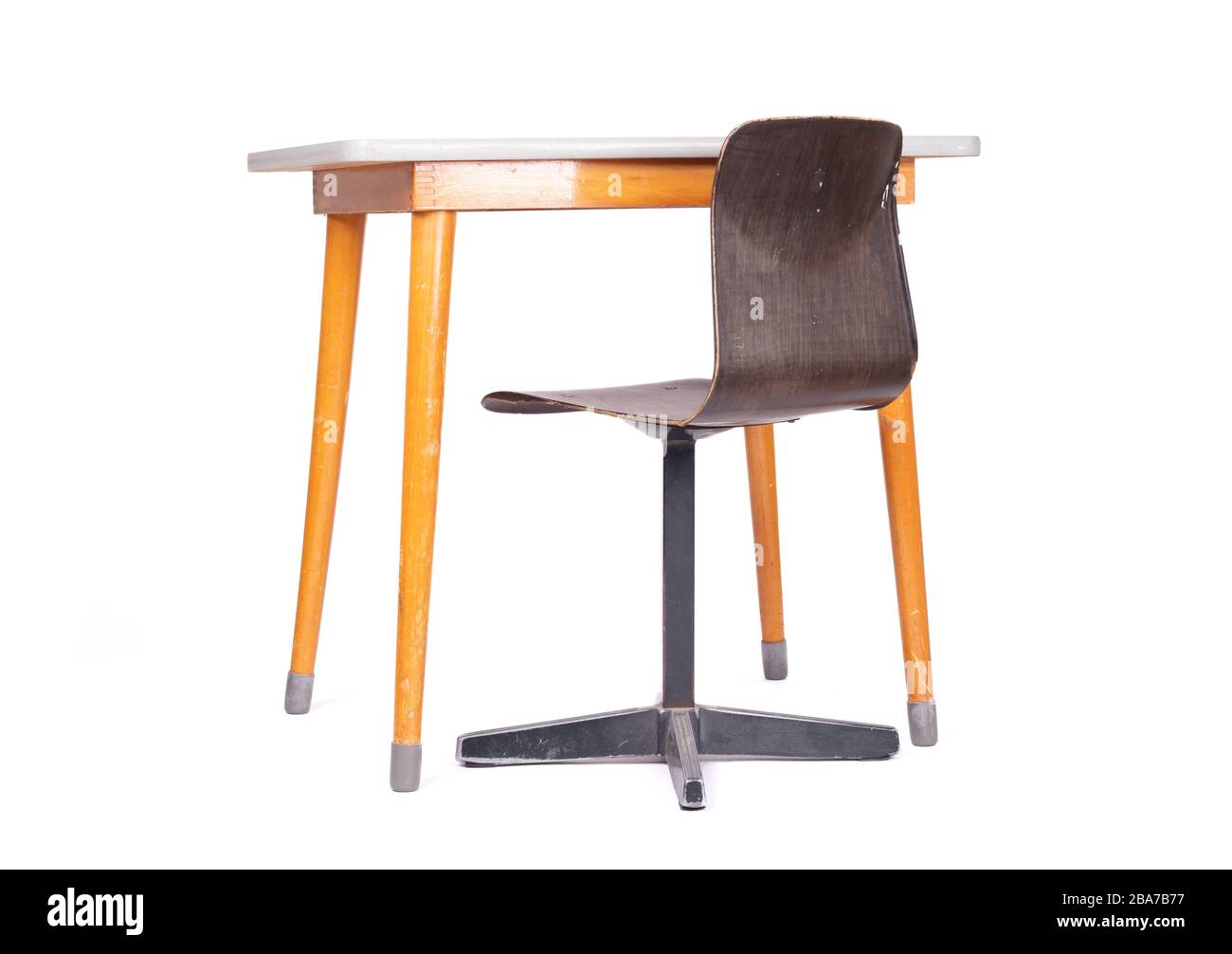 Old school desk cutout hi-res stock photography and images - Alamy