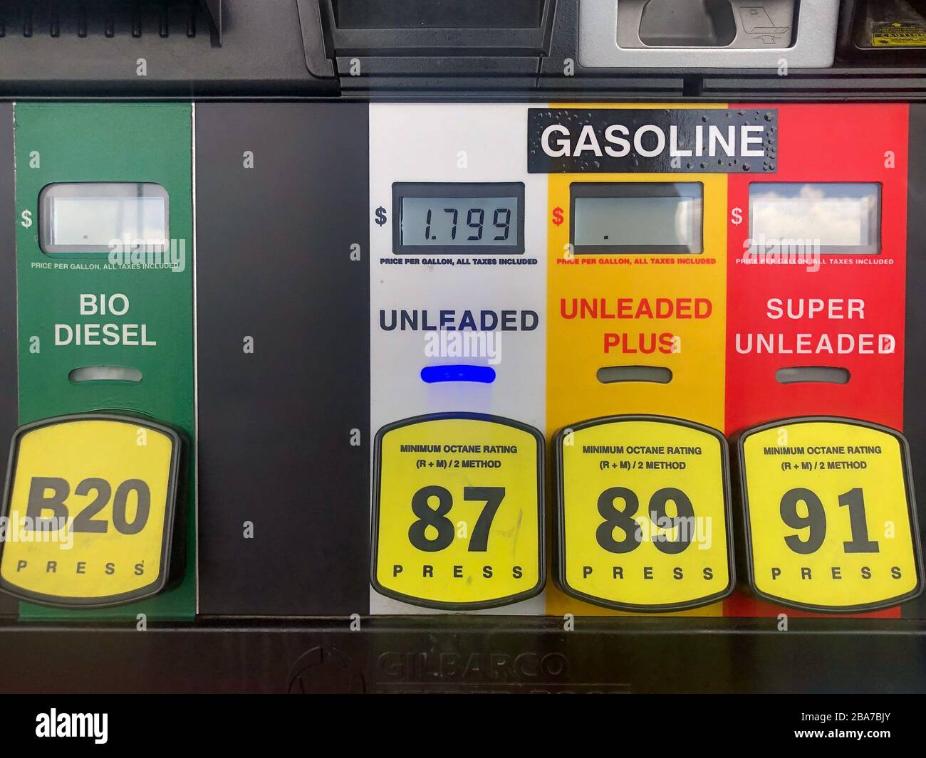 General overall view of a Flying J Travel Center gas station where gas reached a low of 1.79 on