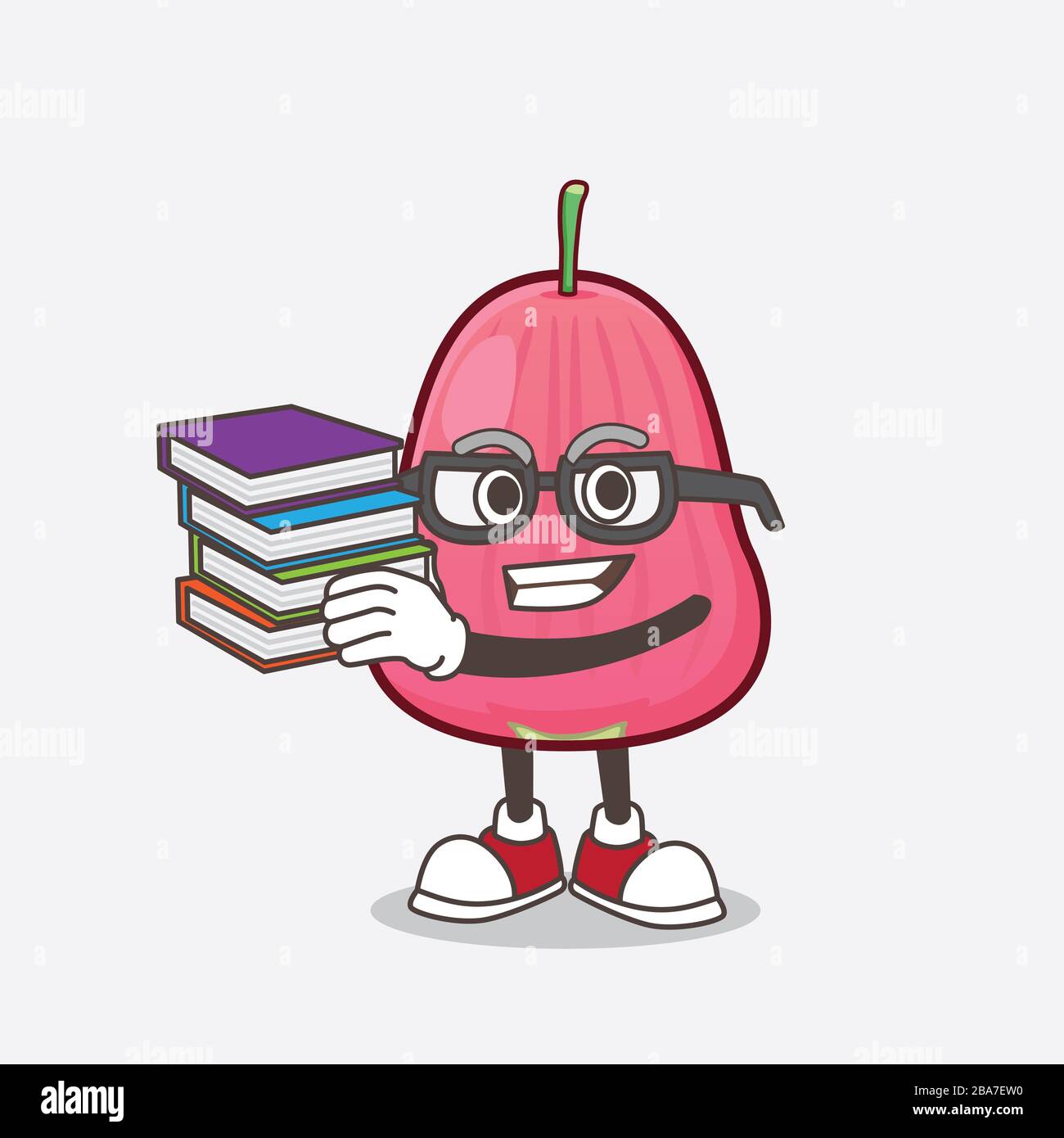 A picture of Java Apple cartoon mascot character studying with some ...