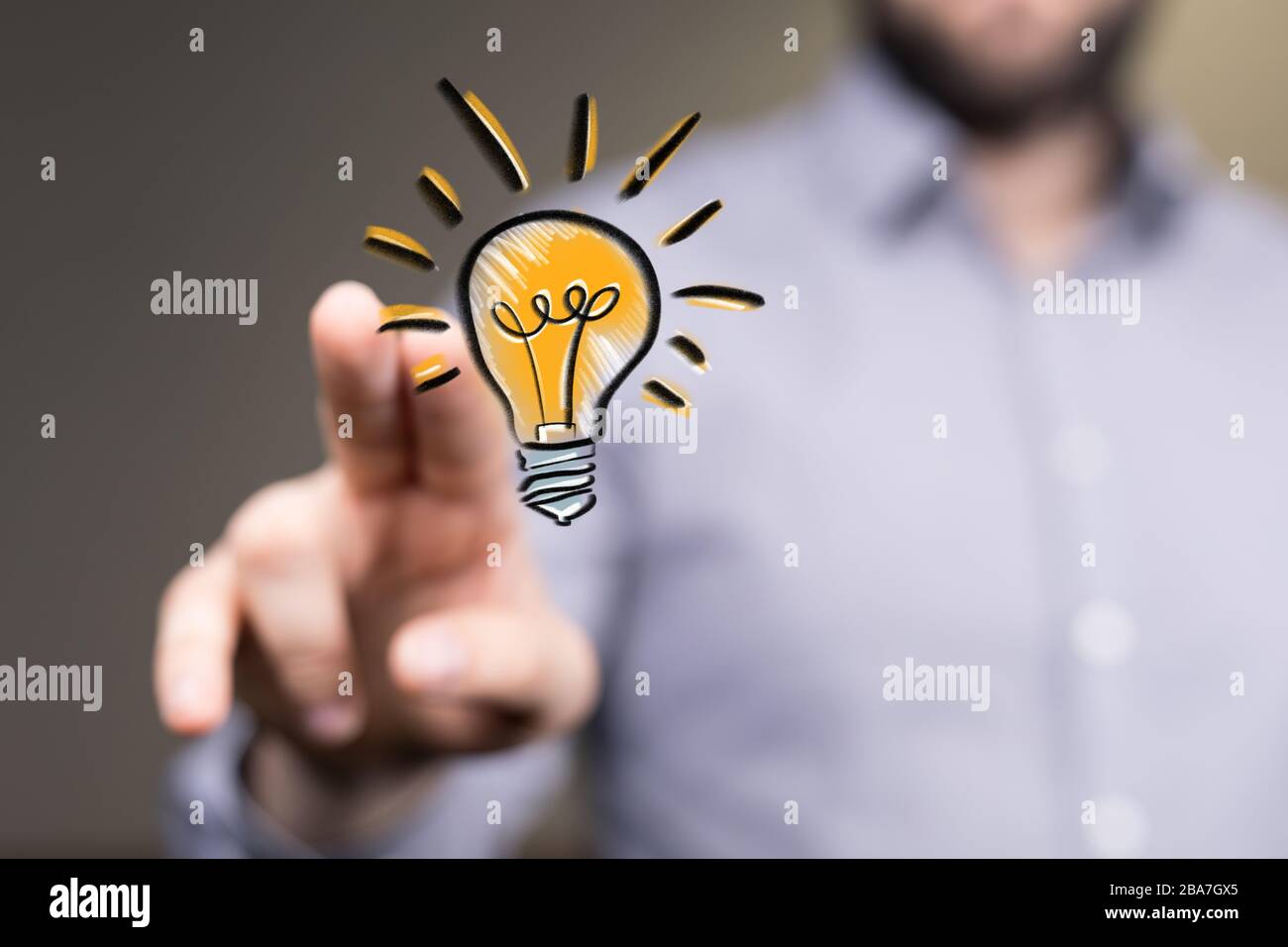Solotion Pic A solution concept business idea lamp Stock Photo - Alamy