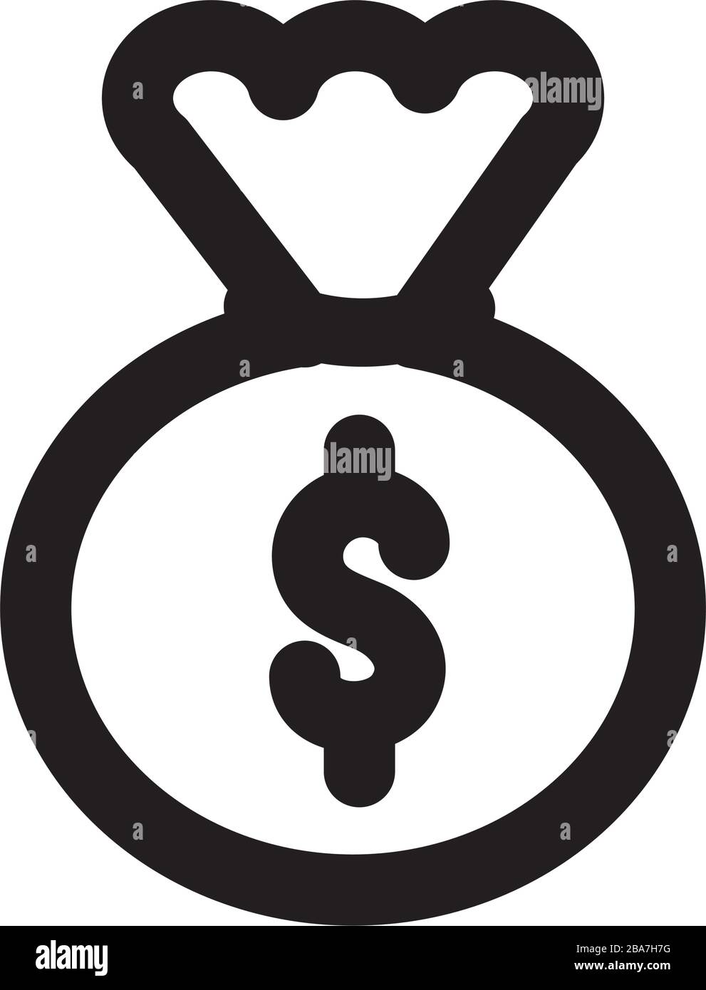 money bag line style icon Stock Vector Image & Art - Alamy