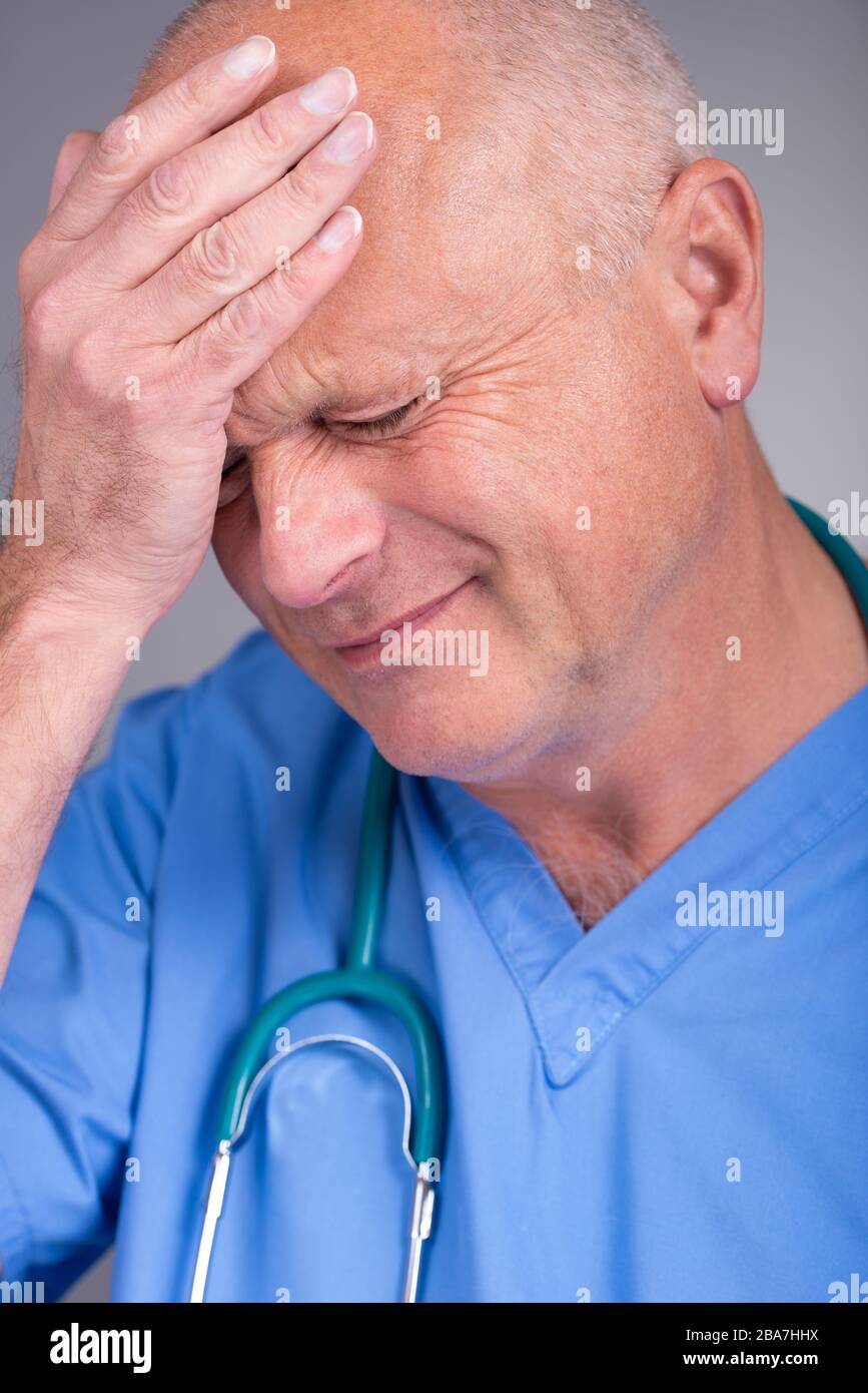 Doctor wearing stethoscope around his neck hires stock photography and images Alamy