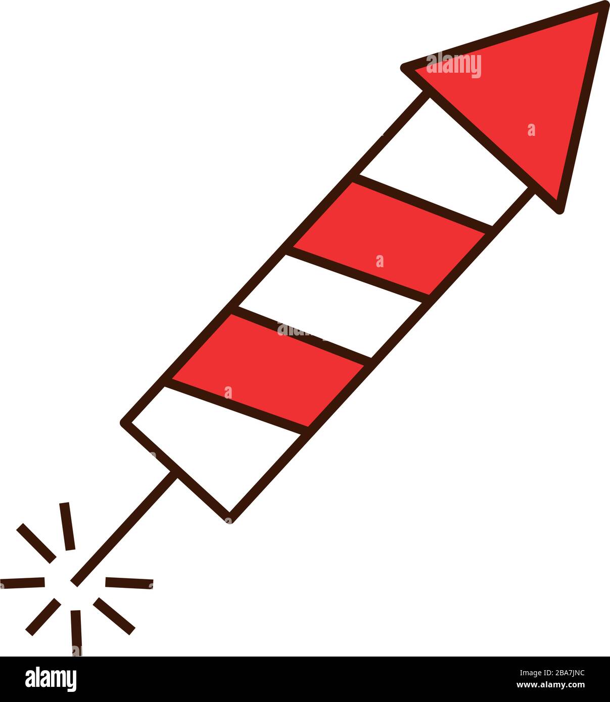 rocket firework explosive isolated icon Stock Vector Image & Art - Alamy