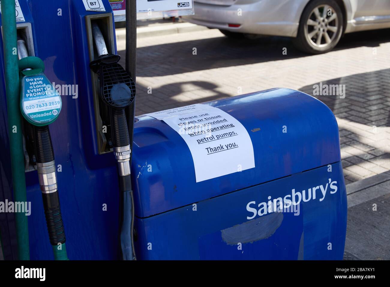 Sainsbury's petrol pump hires stock photography and images Alamy
