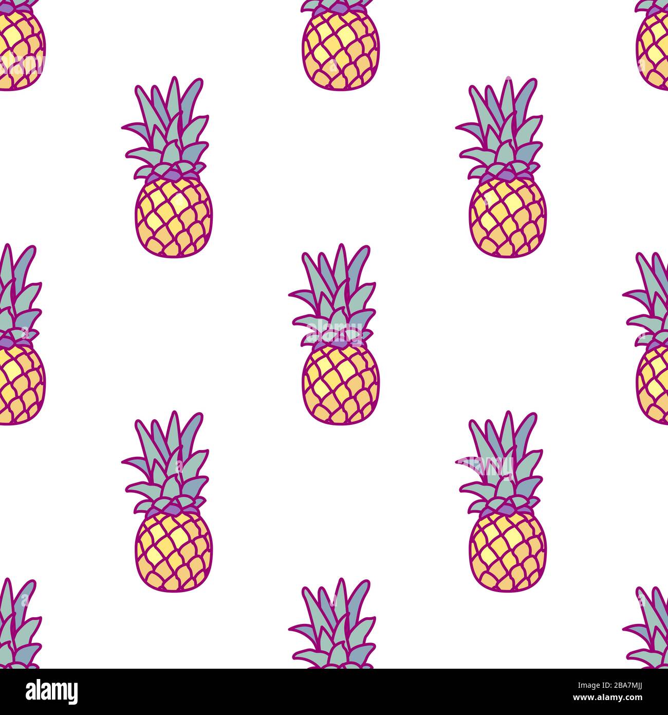 vector cute seamless pattern art for kids Stock Vector