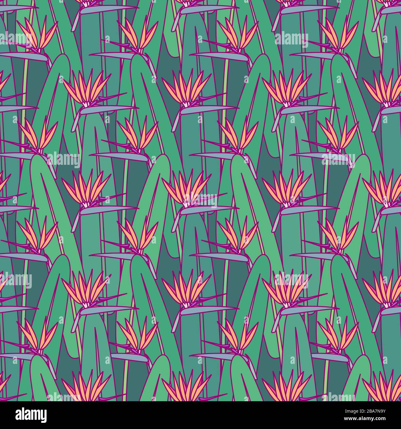 vector cute seamless pattern art for kids Stock Vector